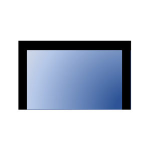 vitre avec bandeau noir sur 3 côtés