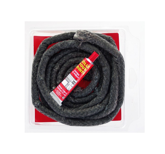 kit joint rond tressé 11 mm 11mm verre insert cheminee joints poele