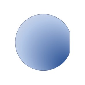 vitre ronde coupée
