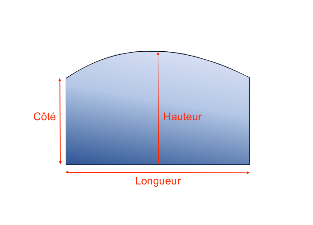vitre cintrée poêle