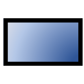 verre sérigraphié bandeau noir