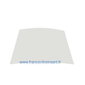 Poêle Sphéric S6EHP - Vitre Façade Galbée - Brisach - A578xH444x4mm